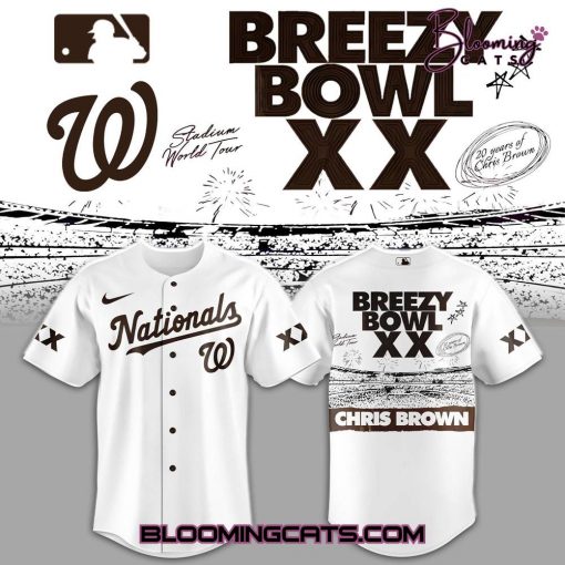 Washington Nationals x Breezy Bowl XX Special Baseball Jersey