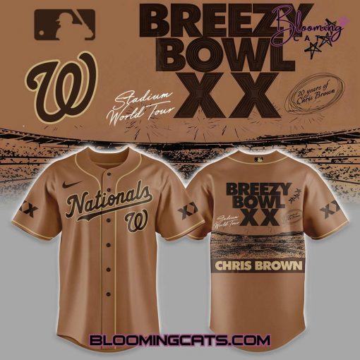 Washington Nationals x Breezy Bowl XX Special Baseball Jersey