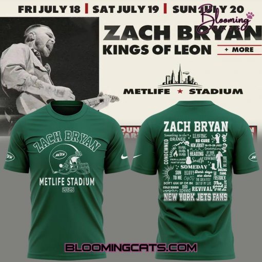 Zach Bryan x New York Jets 2025 T-shirt